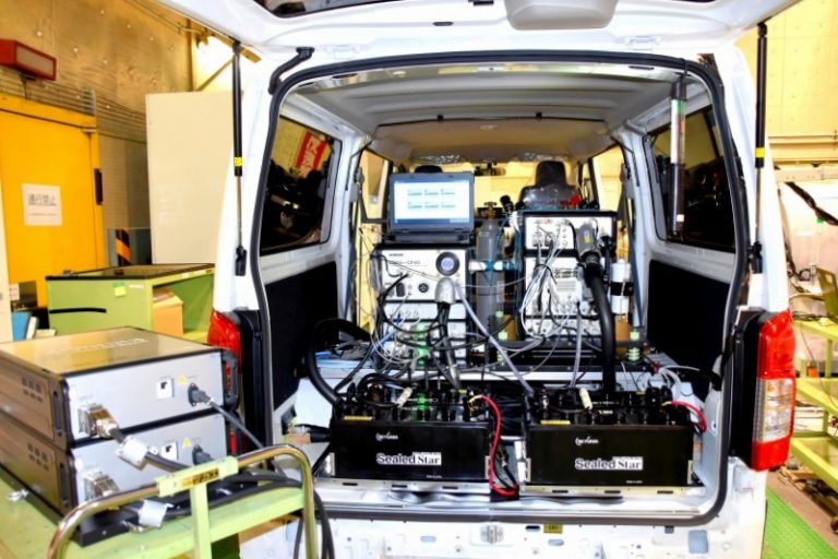車両搭載・設置されたPortable Emissions Measurement System