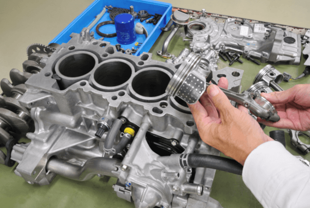 エンジン分解調査（イメージ）